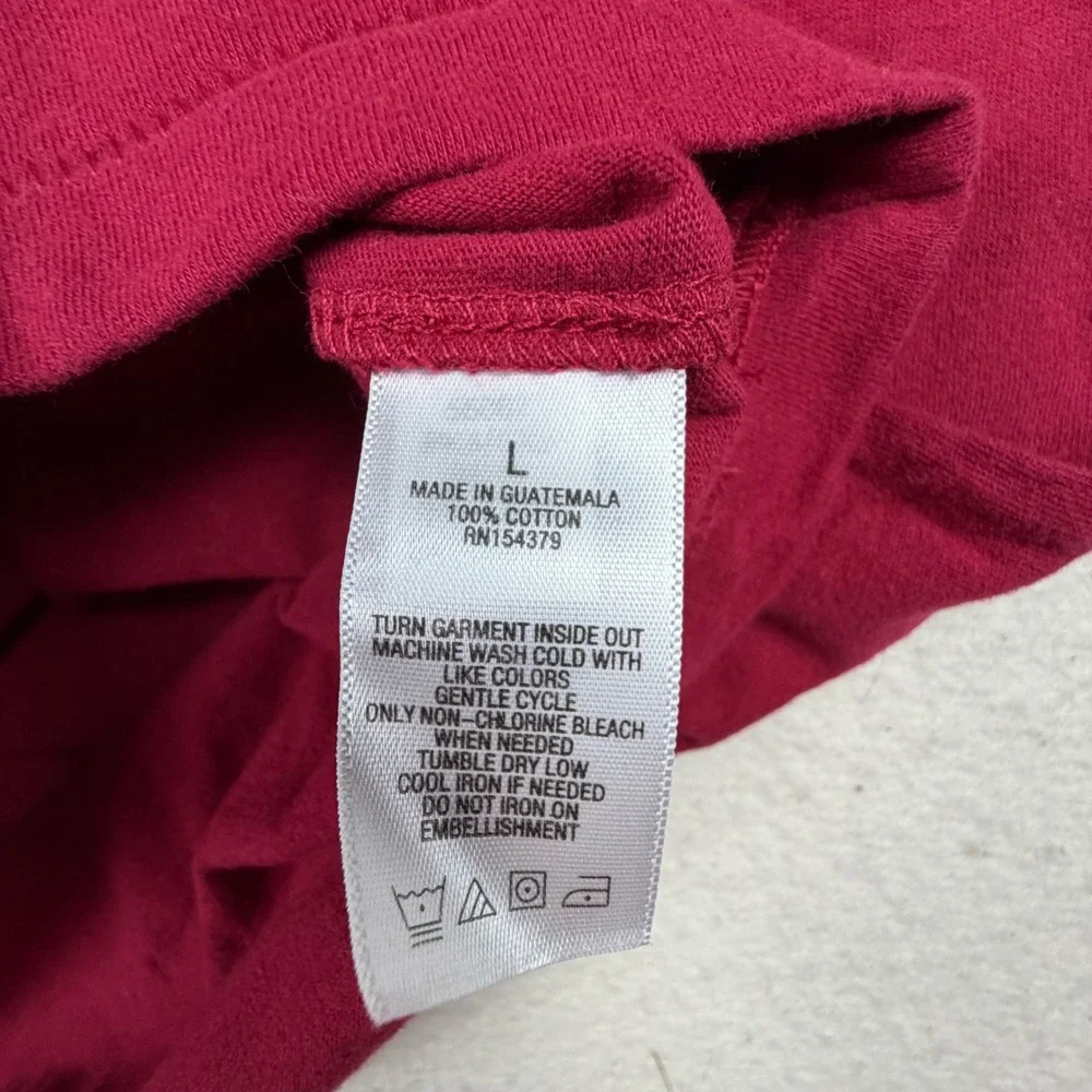 Aeropostale Mens Red Graphic T-Shirt NYC Athl Div Logo Tee Size L 5478